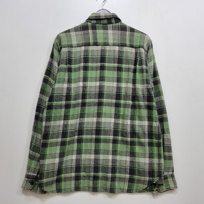 【中古品】【メンズ】 STUSSY ステューシー FLANNEL CHECK SHIRT フランネル チェックシャツ 長袖 トップス 142-261015-ay-07-izu サイズ：M カラー：グリーン系 万代Net店