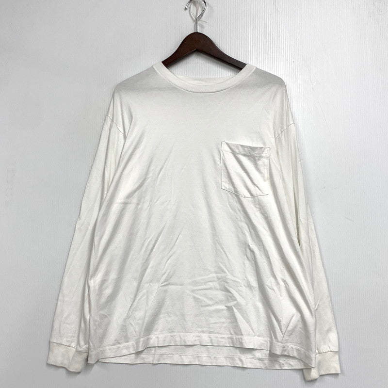 【中古品】【メンズ】 ULTERIOR アルテリア ULCS43-FC065-I SUVIN COTTON INTERLOCK LONG SLEEVE TEE スヴィン コットン インターロック ロングスリーブ Tシャツ トップス 長袖 140-260929-ya-10-izu サイズ：3 カラー：ホワイト 万代Net店