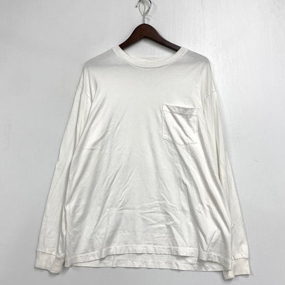 【中古品】【メンズ】 ULTERIOR アルテリア ULCS43-FC065-I SUVIN COTTON INTERLOCK LONG SLEEVE TEE スヴィン コットン インターロック ロングスリーブ Tシャツ トップス 長袖 140-260929-ya-10-izu サイズ：3 カラー：ホワイト 万代Net店