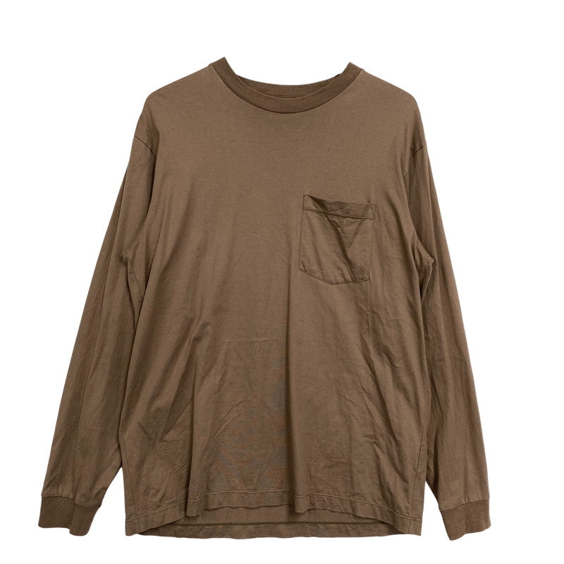 【中古品】【メンズ】 ULTERIOR アルテリア ULCS43-EC65U POCKET L S TEE ポケット ロングスリーブ Tシャツ トップス 長袖 140-261024-ms-23-izu サイズ：3 カラー：ブラウン 万代Net店