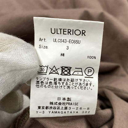 【中古品】【メンズ】 ULTERIOR アルテリア ULCS43-EC65U POCKET L S TEE ポケット ロングスリーブ Tシャツ トップス 長袖 140-261024-ms-23-izu サイズ：3 カラー：ブラウン 万代Net店