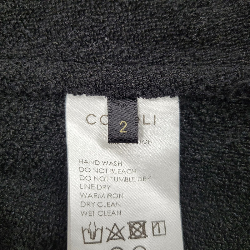 【中古品】【メンズ】 COMOLI コモリ V01-01009 22SS シルクパイル スモーキングジャケット 140-261010-as-24-izu サイズ：2 カラー：ブラック 万代Net店