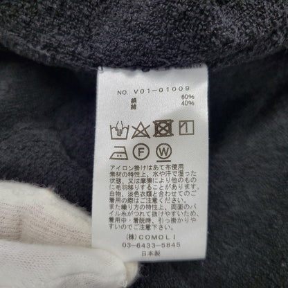 【中古品】【メンズ】 COMOLI コモリ V01-01009 22SS シルクパイル スモーキングジャケット 140-261010-as-24-izu サイズ：2 カラー：ブラック 万代Net店