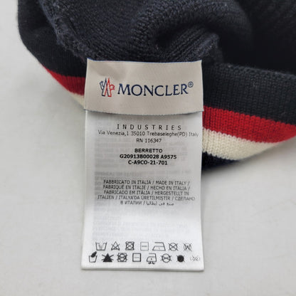 【中古品】【メンズ/レディース】 MONCLER モンクレール G20913B00028 BERRETTO ベレット ニットキャップ帽子 185-260927-yn-05-izu サイズ：UNI カラー：ブラック 万代Net店