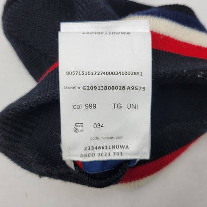 【中古品】【メンズ/レディース】 MONCLER モンクレール G20913B00028 BERRETTO ベレット ニットキャップ帽子 185-260927-yn-05-izu サイズ：UNI カラー：ブラック 万代Net店