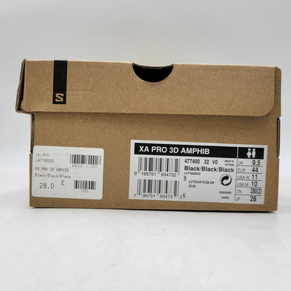 【中古品】【メンズ】 SALOMON サロモン 477400 XA PRO 3D AMPHIB スニーカー シューズ 靴 162-260927-as-12-izu サイズ：28cm カラー：BLACK/BLACK/BLACK 万代Net店