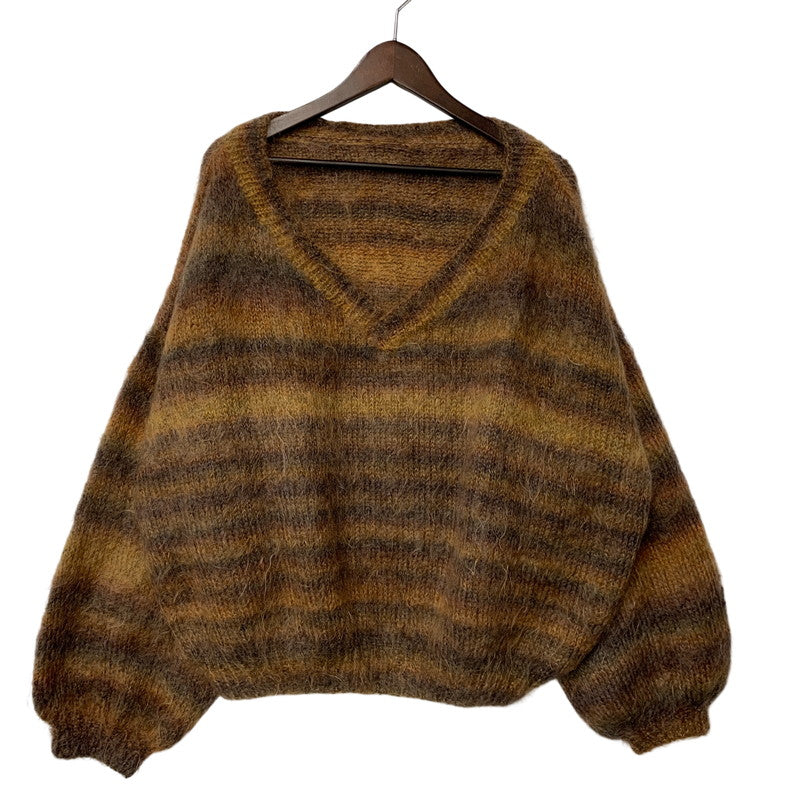 【現状渡し品】【メンズ】 UNKNOWN アンノウン 年代不明 V-NECK MOHAIR KNIT SWEATER ブイネック モヘア ニット セーター トップス 長袖 146-261018-ya-09-izu サイズ：下記参照 カラー：マルチ 万代Net店