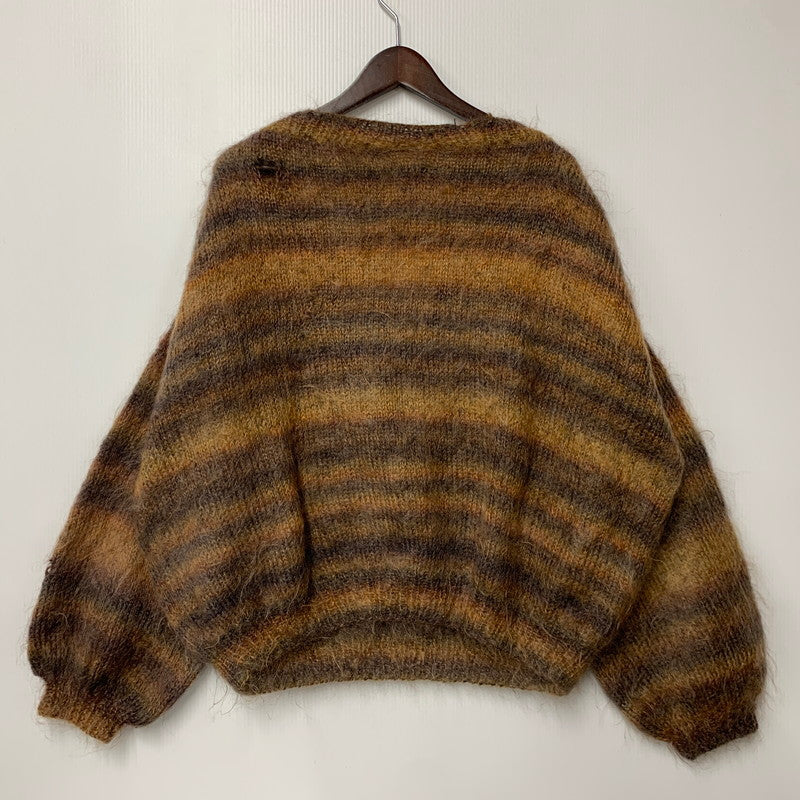 【現状渡し品】【メンズ】 UNKNOWN アンノウン 年代不明 V-NECK MOHAIR KNIT SWEATER ブイネック モヘア ニット セーター トップス 長袖 146-261018-ya-09-izu サイズ：下記参照 カラー：マルチ 万代Net店