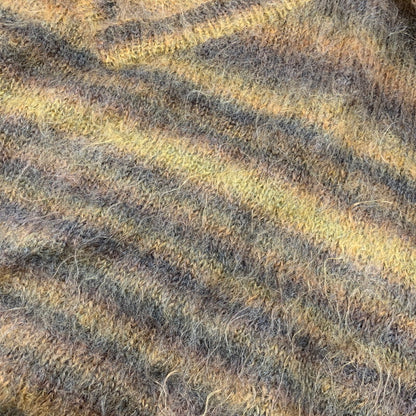 【現状渡し品】【メンズ】 UNKNOWN アンノウン 年代不明 V-NECK MOHAIR KNIT SWEATER ブイネック モヘア ニット セーター トップス 長袖 146-261018-ya-09-izu サイズ：下記参照 カラー：マルチ 万代Net店
