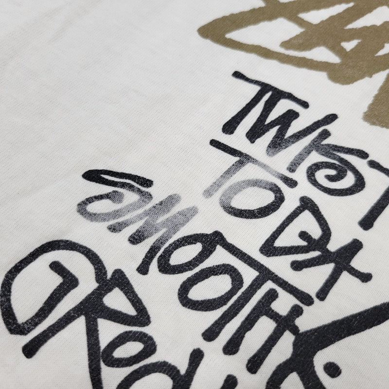 【現状渡し品】【メンズ】 OLD STUSSY 黒タグ後期 TWIST GIRL TEE ツイストガール Tシャツ トップス 半袖 トップス 142-261018-ms-10-izu サイズ：L カラー：ホワイト 万代Net店
