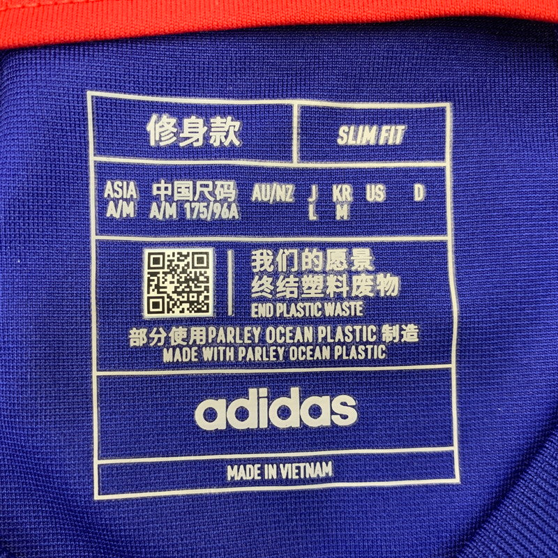 【中古品】【メンズ】 ADIDAS アディダス JFA UNIFORM ジェイエフエー ユニフォーム トップス 半袖 148-261019-cs-08-izu サイズ：L カラー：ブルー 万代Net店