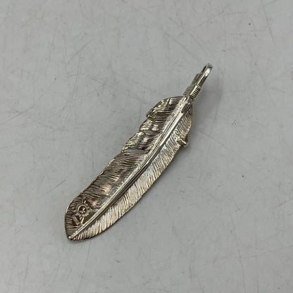 【中古品】【メンズ/レディース】 FIRST ARROW's ファーストアローズ K18付イーグルグラブ付フェザー(L) "左向き" ネックレス トップ アクセサリー 191-261002-ay-04-izu カラー：シルバー×ゴールド 万代Net店