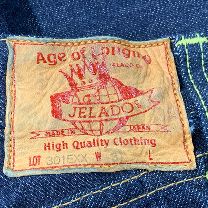 【中古品】【メンズ】 JELADO ジェラード LAST RESORT ラスト リゾート 黒タグ 301EXX DENIM PANTS デニム パンツ ズボン ボトムス 156-260929-ya-03-izu サイズ：31 カラー：インディゴ 万代Net店