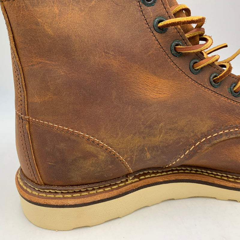【中古品】【メンズ】 RED WING レッドウィング 1907 USA製 2012年製 ラフ＆タフ 6-INCH CLASSIC MOC 6インチ クラス モック ブーツ シューズ 靴 164-260928-cs-14-izu サイズ：26.5cm カラー：ブラウン 万代Net店