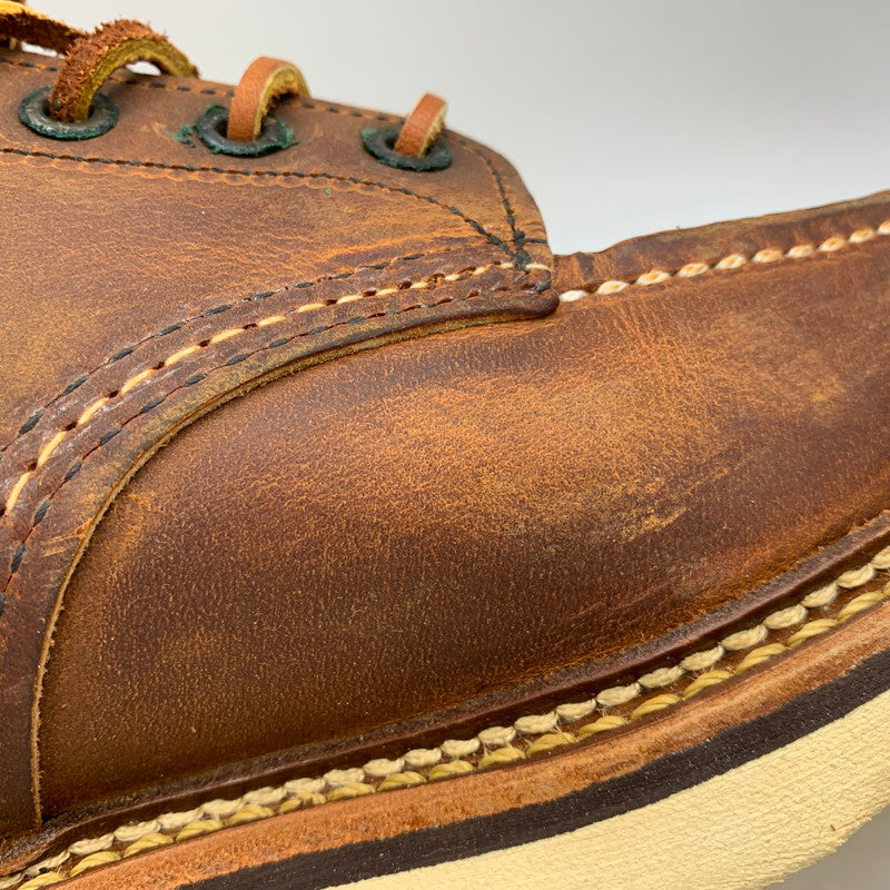 【中古品】【メンズ】 RED WING レッドウィング 1907 USA製 2012年製 ラフ＆タフ 6-INCH CLASSIC MOC 6インチ クラス モック ブーツ シューズ 靴 164-260928-cs-14-izu サイズ：26.5cm カラー：ブラウン 万代Net店