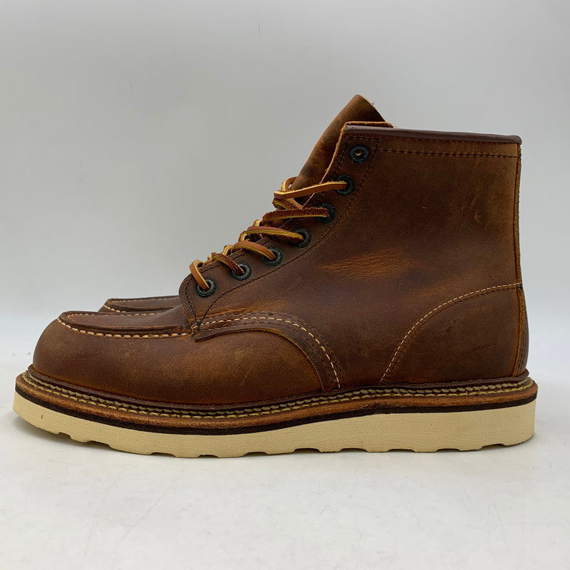【中古品】【メンズ】 RED WING レッドウィング 1907 USA製 2012年製 ラフ＆タフ 6-INCH CLASSIC MOC 6インチ クラス モック ブーツ シューズ 靴 164-260928-cs-14-izu サイズ：26.5cm カラー：ブラウン 万代Net店