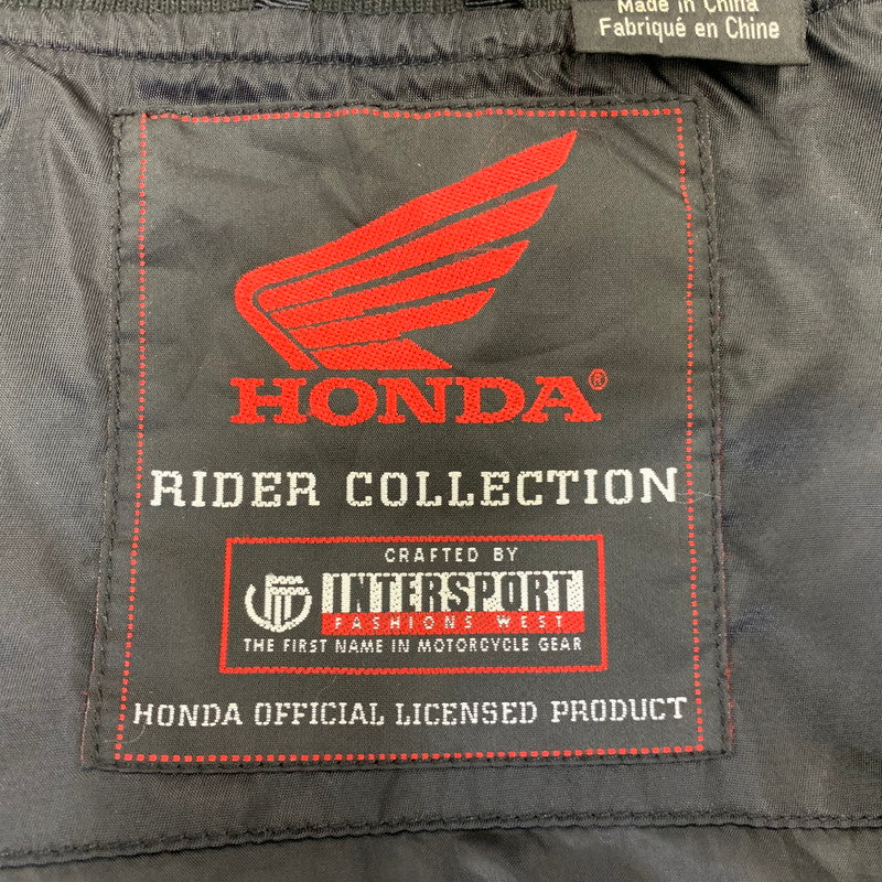 【中古品】【メンズ】 HONDA ホンダ RIDER COLLECTION RACING JACKET ライダー コレクション レーシング ジャケット アウター 146-260928-cs-19-izu サイズ：XXL カラー：ブラック 万代Net店