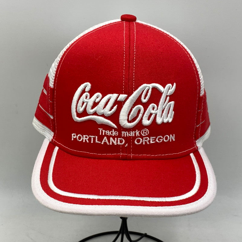 【中古品】【メンズ/レディース】 COCA-COLA コカ・コーラ USA製 MESH CAP メッシュ キャップ 帽子 185-260929-ya-16-izu サイズ：ONESIZE カラー：レッド×ホワイト 万代Net店