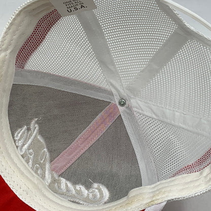 【中古品】【メンズ/レディース】 COCA-COLA コカ・コーラ USA製 MESH CAP メッシュ キャップ 帽子 185-260929-ya-16-izu サイズ：ONESIZE カラー：レッド×ホワイト 万代Net店