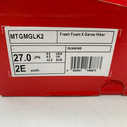 【中古美品】【メンズ】 NEW BALANCE ニューバランス MTGMGLK2 FRESH FOAM X GAROE HIKER GORE-TEX フレッシュ フォーム エックス ガロエ ハイカー ゴアテックス スニーカー シューズ 靴 162-260928-cs-13-izu サイズ：27cm カラー：ブラック 万代Net店