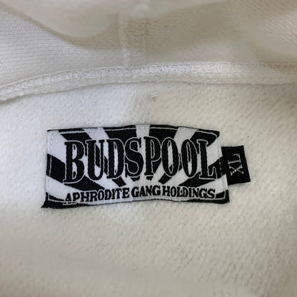 【中古品】【メンズ】 BUDSPOOL バッズプール COLLEGE LOGO SWEAT HOODIE カレッジ ロゴ スウェット フーディー パーカー 142-260929-as-02-izu サイズ：XL カラー：ホワイト 万代Net店