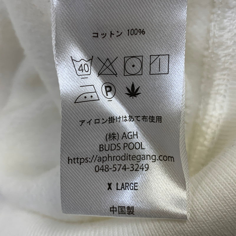 【中古品】【メンズ】 BUDSPOOL バッズプール COLLEGE LOGO SWEAT HOODIE カレッジ ロゴ スウェット フーディー パーカー 142-260929-as-02-izu サイズ：XL カラー：ホワイト 万代Net店