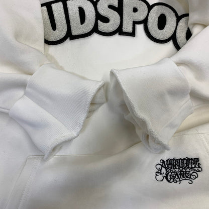 【中古品】【メンズ】 BUDSPOOL バッズプール COLLEGE LOGO SWEAT HOODIE カレッジ ロゴ スウェット フーディー パーカー 142-260929-as-02-izu サイズ：XL カラー：ホワイト 万代Net店