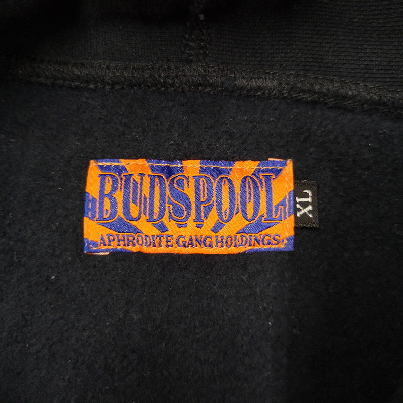 【中古品】【メンズ】 BUDSPOOL バッズプール CLASSIC LOGO SWEAT HOODIE クラシックロゴ スウェットフーディー パーカー 142-260929-as-10-izu サイズ：XL カラー：ブラック 万代Net店