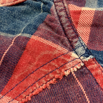 【中古品】【メンズ】 TMT ティーエムティー L/SL INDIGO CHECK SHIRT TSH-F13SP04 インディゴ チェックシャツ 長袖 140-260929-as-04-izu サイズ：S カラー：マルチカラー 万代Net店