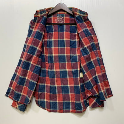 【中古品】【メンズ】 TMT ティーエムティー L/SL INDIGO CHECK SHIRT TSH-F13SP04 インディゴ チェックシャツ 長袖 140-260929-as-04-izu サイズ：S カラー：マルチカラー 万代Net店