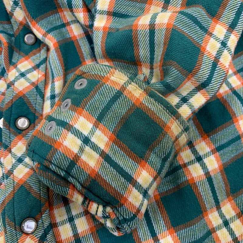 【中古品】【メンズ】 TMT ティーエムティー ORIGINAL DOUBLE GAUZE CHECK WESTERN SHIRTS TSH-F16SP04 チェック ウエスタン シャツ 長袖 140-260929-as-03-izu サイズ：M カラー：グリーン系 万代Net店