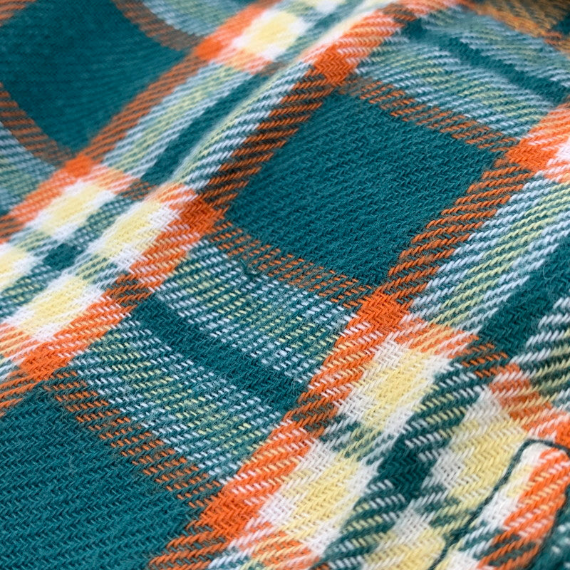 【中古品】【メンズ】 TMT ティーエムティー ORIGINAL DOUBLE GAUZE CHECK WESTERN SHIRTS TSH-F16SP04 チェック ウエスタン シャツ 長袖 140-260929-as-03-izu サイズ：M カラー：グリーン系 万代Net店