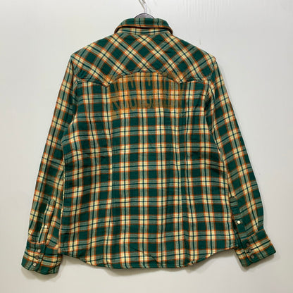 【中古品】【メンズ】 TMT ティーエムティー ORIGINAL DOUBLE GAUZE CHECK WESTERN SHIRTS TSH-F16SP04 チェック ウエスタン シャツ 長袖 140-260929-as-03-izu サイズ：M カラー：グリーン系 万代Net店