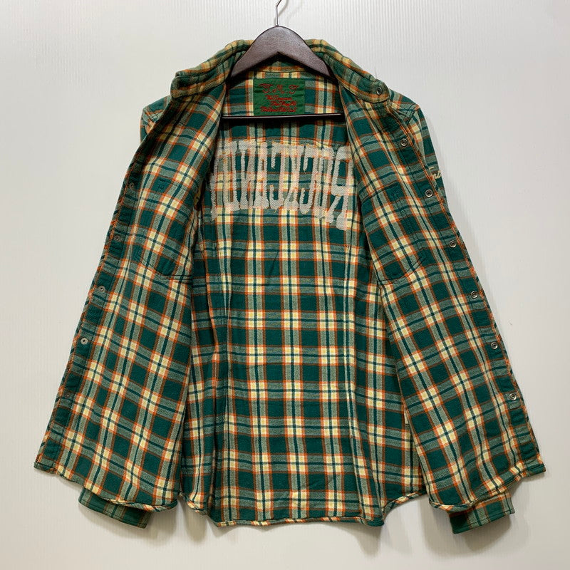 【中古品】【メンズ】 TMT ティーエムティー ORIGINAL DOUBLE GAUZE CHECK WESTERN SHIRTS TSH-F16SP04 チェック ウエスタン シャツ 長袖 140-260929-as-03-izu サイズ：M カラー：グリーン系 万代Net店