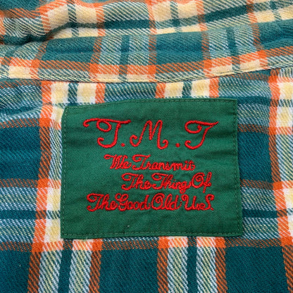 【中古品】【メンズ】 TMT ティーエムティー ORIGINAL DOUBLE GAUZE CHECK WESTERN SHIRTS TSH-F16SP04 チェック ウエスタン シャツ 長袖 140-260929-as-03-izu サイズ：M カラー：グリーン系 万代Net店