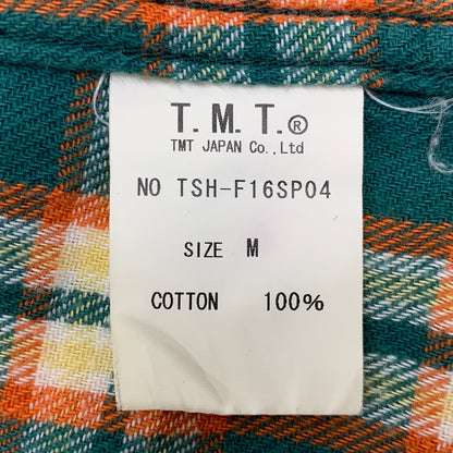 【中古品】【メンズ】 TMT ティーエムティー ORIGINAL DOUBLE GAUZE CHECK WESTERN SHIRTS TSH-F16SP04 チェック ウエスタン シャツ 長袖 140-260929-as-03-izu サイズ：M カラー：グリーン系 万代Net店