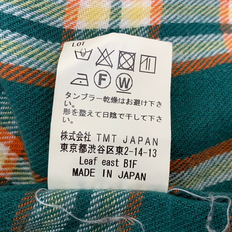 【中古品】【メンズ】 TMT ティーエムティー ORIGINAL DOUBLE GAUZE CHECK WESTERN SHIRTS TSH-F16SP04 チェック ウエスタン シャツ 長袖 140-260929-as-03-izu サイズ：M カラー：グリーン系 万代Net店