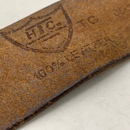 【中古品】【メンズ/レディース】 HTC エイチティーシー LEATHER STUDS BELT レザー スタッズ ベルト 服飾雑貨 205-260928-cs-15-izu カラー：ブラウン 万代Net店