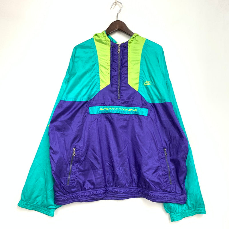【中古品】【メンズ】 OLD NIKE オールド ナイキ 銀タグ 90S NYLON ANORAK ナイロン アノラック アウター 146-260929-ya-09-izu サイズ：XL カラー：マルチ 万代Net店