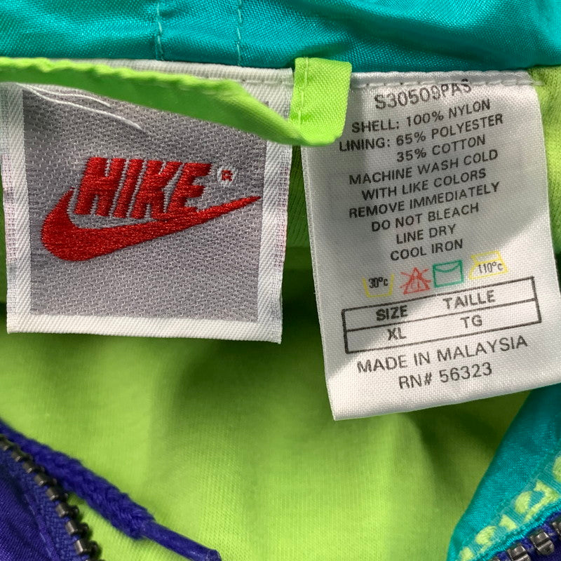【中古品】【メンズ】 OLD NIKE オールド ナイキ 銀タグ 90S NYLON ANORAK ナイロン アノラック アウター 146-260929-ya-09-izu サイズ：XL カラー：マルチ 万代Net店