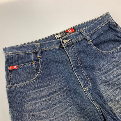 【中古品】【メンズ】 SOUTHPOLE サウスポール 90-00S DENIM SHORTS デニム ショーツ パンツ ボトムス ズボン 157-260930-cs-03-izu サイズ：38 カラー：インディゴ 万代Net店