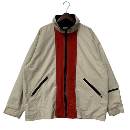【中古品】【メンズ】 HAZ-MAT ハズマット USA製 SNOW JACKET スノー ジャケット アウター 146-260930-kh-05-izu サイズ：L カラー：ベージュ×レッド 万代Net店