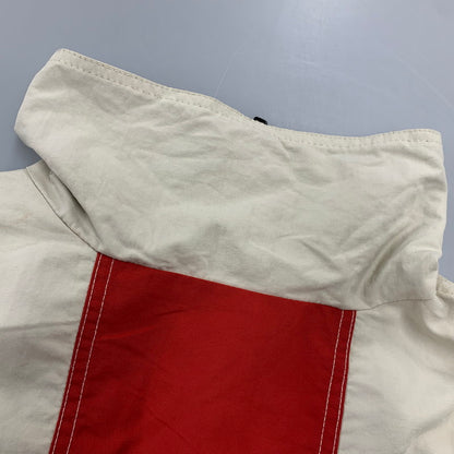 【中古品】【メンズ】 HAZ-MAT ハズマット USA製 SNOW JACKET スノー ジャケット アウター 146-260930-kh-05-izu サイズ：L カラー：ベージュ×レッド 万代Net店