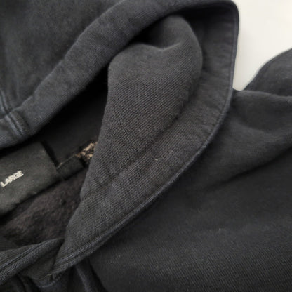 【中古品】【メンズ】 Supreme シュプリーム × NUMBER (N)INE ナンバーナイン HOODED SWEATSHIRT フーデッド スウェットシャツ パーカー 149-260929-as-07-izu サイズ：L カラー：ブラック 万代Net店