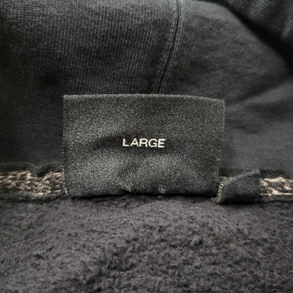 【中古品】【メンズ】 Supreme シュプリーム × NUMBER (N)INE ナンバーナイン HOODED SWEATSHIRT フーデッド スウェットシャツ パーカー 149-260929-as-07-izu サイズ：L カラー：ブラック 万代Net店