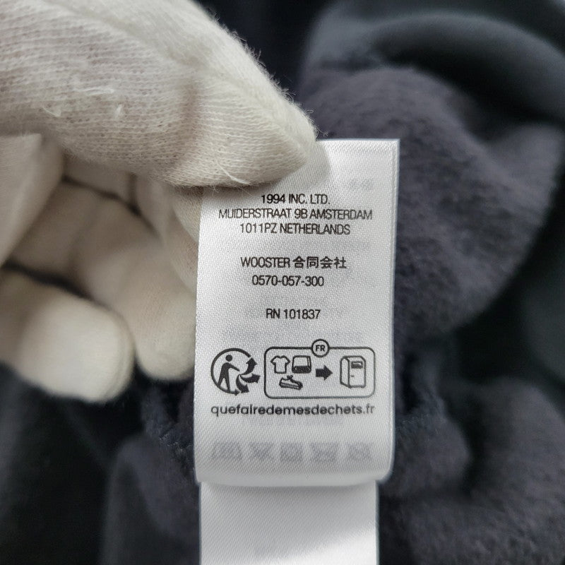 【中古品】【メンズ】 Supreme シュプリーム × NUMBER (N)INE ナンバーナイン HOODED SWEATSHIRT フーデッド スウェットシャツ パーカー 149-260929-as-07-izu サイズ：L カラー：ブラック 万代Net店