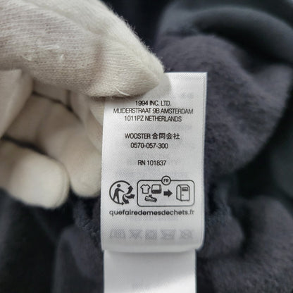 【中古品】【メンズ】 Supreme シュプリーム × NUMBER (N)INE ナンバーナイン HOODED SWEATSHIRT フーデッド スウェットシャツ パーカー 149-260929-as-07-izu サイズ：L カラー：ブラック 万代Net店