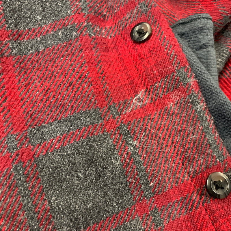 【中古品】【メンズ】 ORVIS オービス HEAVY CHECK SHIRT ヘビー チェック シャツ 長袖 146-261013-as-07-izu サイズ：L カラー：レッド系 万代Net店