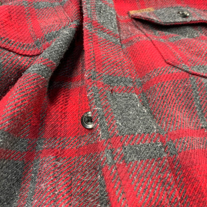 【中古品】【メンズ】 ORVIS オービス HEAVY CHECK SHIRT ヘビー チェック シャツ 長袖 146-261013-as-07-izu サイズ：L カラー：レッド系 万代Net店