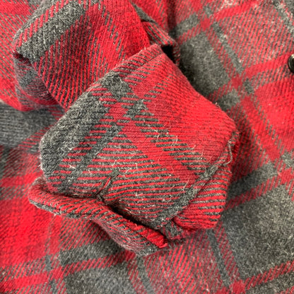【中古品】【メンズ】 ORVIS オービス HEAVY CHECK SHIRT ヘビー チェック シャツ 長袖 146-261013-as-07-izu サイズ：L カラー：レッド系 万代Net店